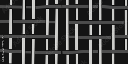 Seamless vector weaving pattern, linear background with crossed lines, textile knitted repeat tiling wallpaper, perfect simplistic minimal design.
