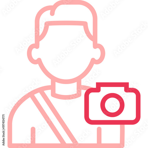 Photographer Outline Color Icon