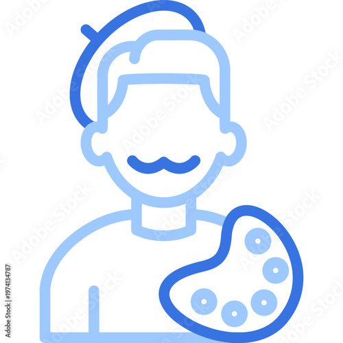 Artist Outline Color Icon