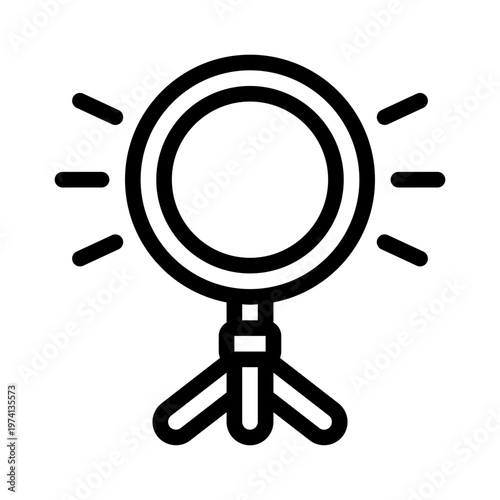 ring light line icon