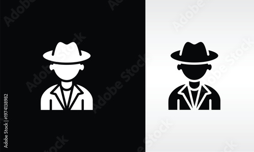 Detective Vector, Icon Or Logo Sign Isolated Symbol Illustration