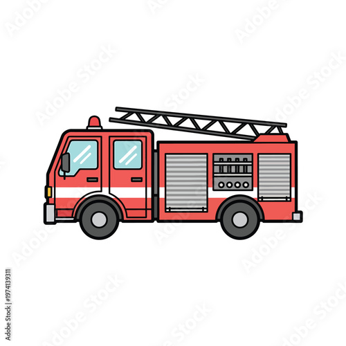 Fire Truck Emergency Response Vehicle.