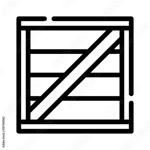 crate line icon