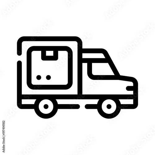 logisticsbox line icon