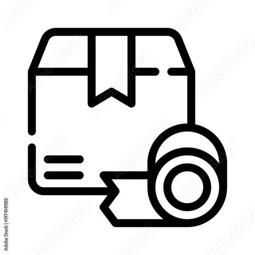 movingbox line icon