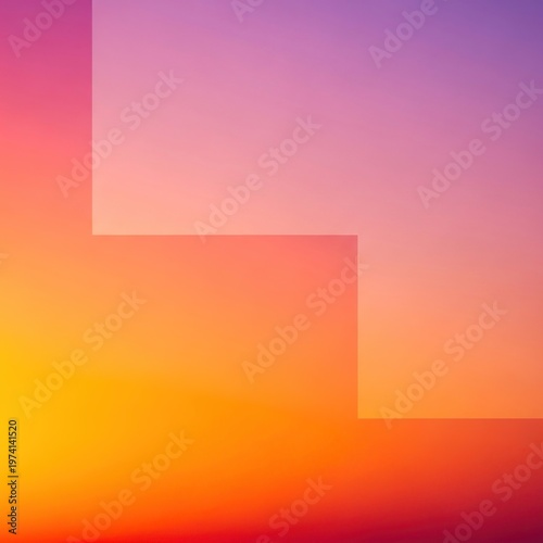 Abstract geometric shapes with vibrant gradient colors and soft focus.