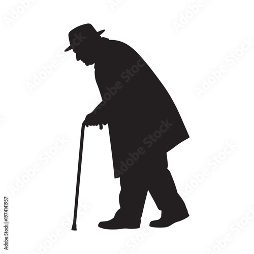 man with a cane