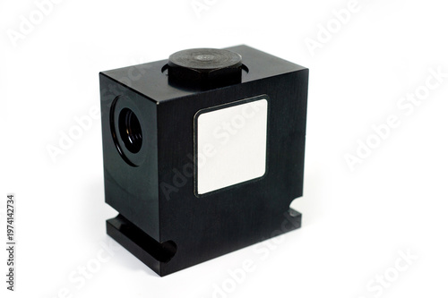 A hydraulic valve block used to control fluid flows in industrial systems.