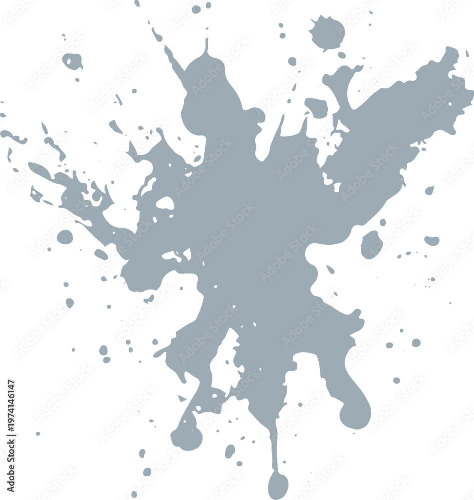 Obraz premium Grey ink splatter abstract background