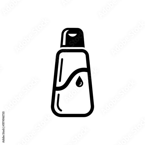 Hand sanitizer bottle icon design.