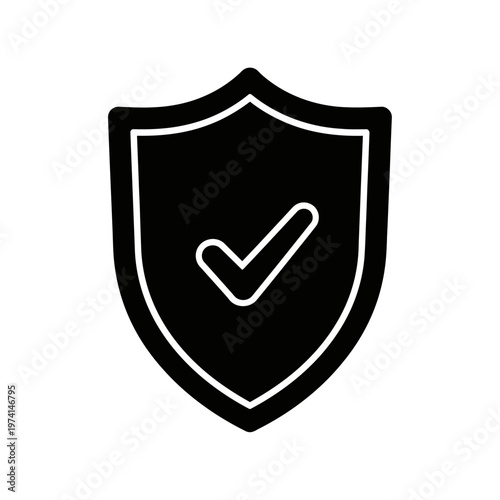Shield with check mark icon.