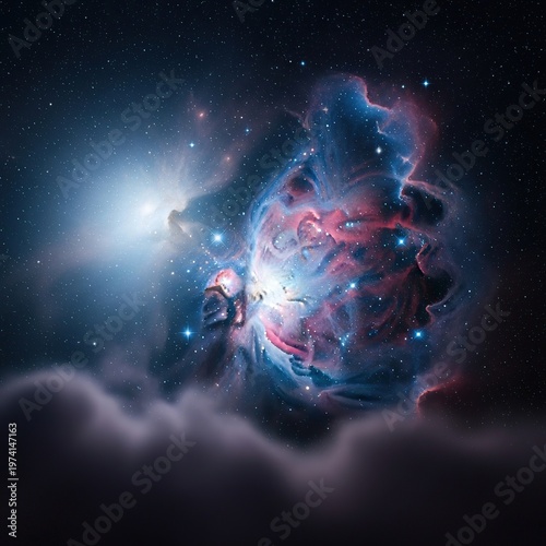 Cosmic Nebula - A Spectacular Display of Celestial Beauty.