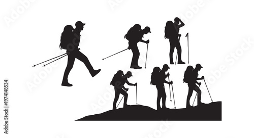 A dynamic step-by-step progression of a person climbing towards a goal or success