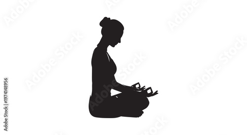 A silhouette of a person sitting on the ground with head bowed and hands covering the face, symbolizing sadness or reflection