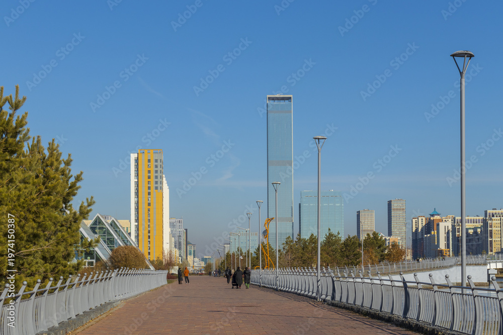 Fototapeta premium Botanical Garden of Astana, 20 October 2025, Astana City (Nur-Sultan), Kazakhstan
