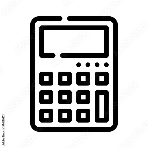 calculator line icon