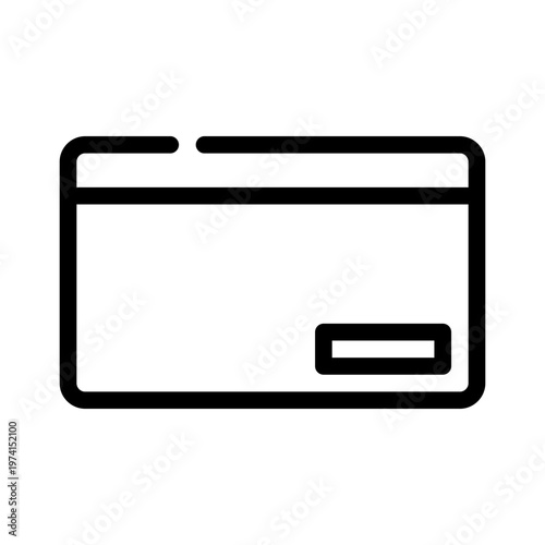 businesscard line icon