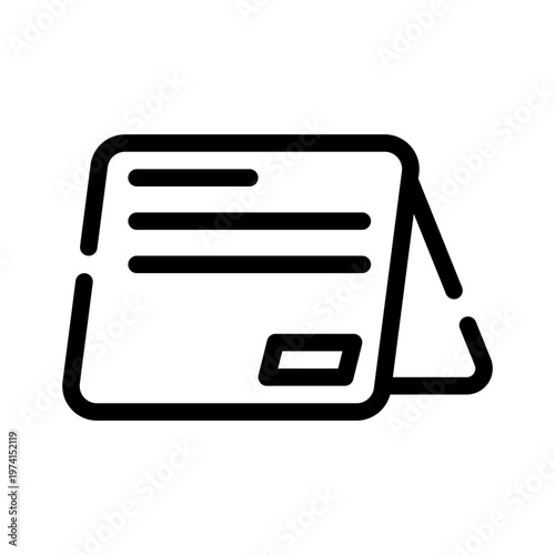 foldedcard line icon