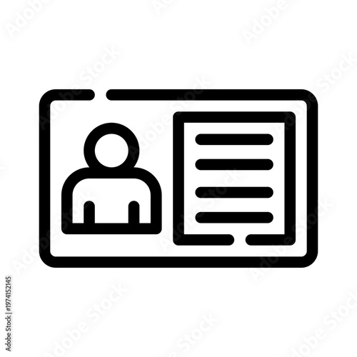 idcard line icon