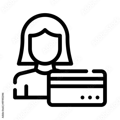 profilecard line icon