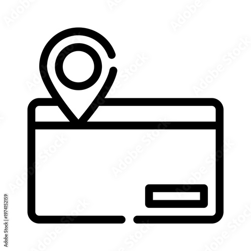 locationcard line icon
