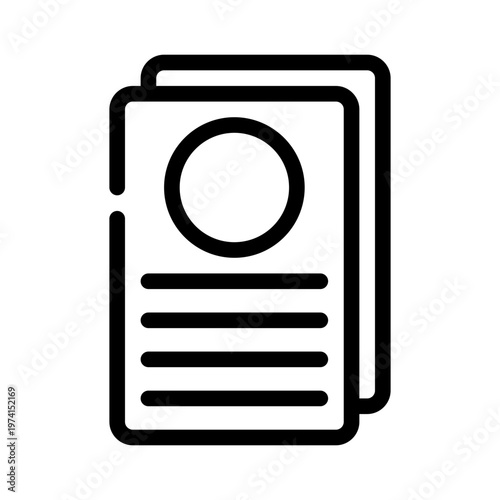 verticalcard line icon