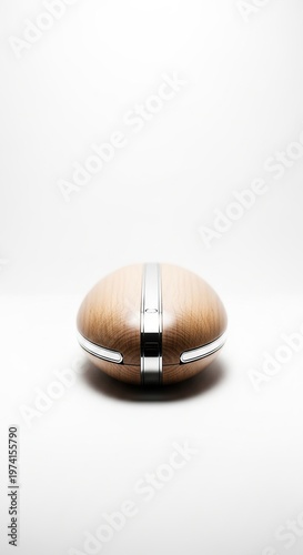 Close-up of a brown object on a white background.