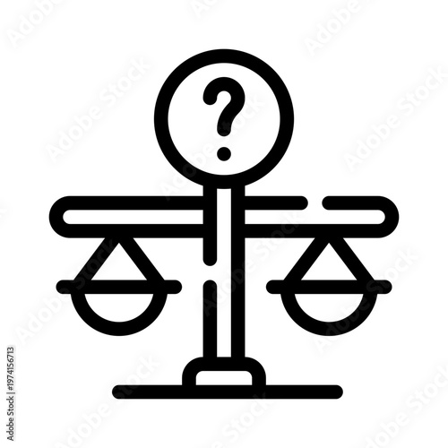 uncertainty line icon