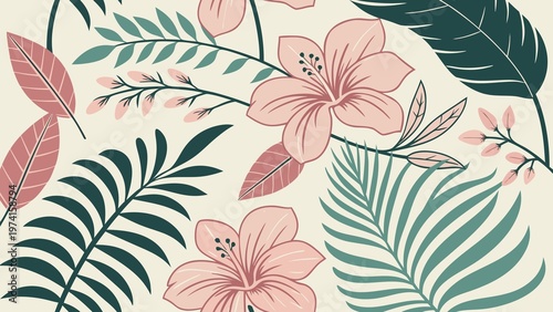 The flowers and leaves resemble those of a fern