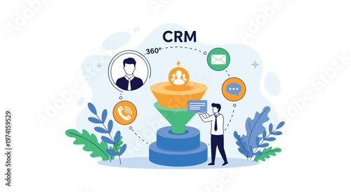 Professional manages a Customer Relationship Management funnel to improve sales and client communication across digital channels.