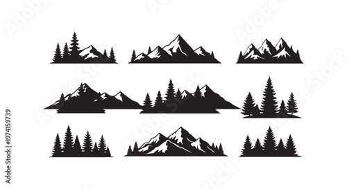 Silhouettes of traditional windmills against a sunset sky depicting cultural heritage and rural landscapes