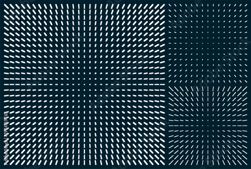 Signal. Flow of particles in space. Scientific illustration. Digital matrix data. Abstract background. Black and white. Vector for brochure, poster, cover, card, presentation, flyer or banner.