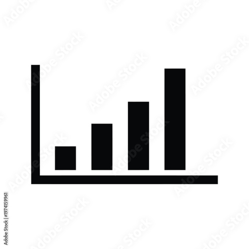Black and white histogram chart with varying bar heights representing data distribution
