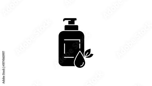 skincare icon logo vector in black and white in editable file, skincare logos, skincare cream logo vector, isolated, white, equipment, object, lens, old, photo, film, photography, metal, serum