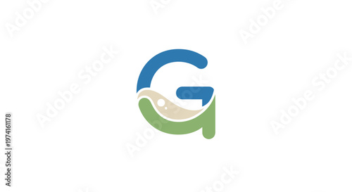 Stylized letter G logo symbol.