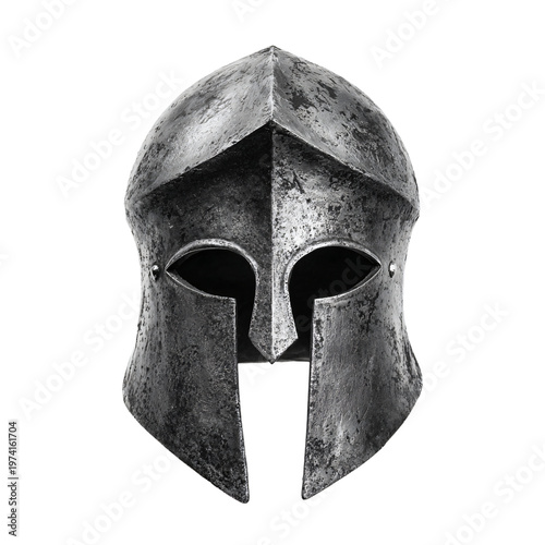 Professional Isolated Spartan Helmet on White Background for Graphic Design Projects