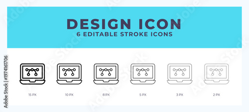 Design icon vector illustration. With editable stroke for web. App and more.