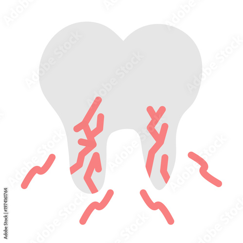 Tooth Pain Vector Flat Icon Design