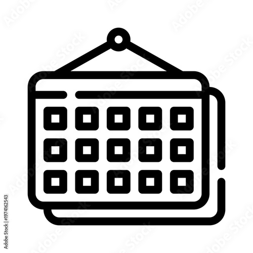wallcalendar line icon