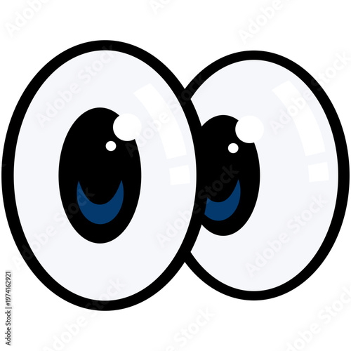 Googly Eyes Cartoon Illustration Vector