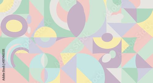 A calming abstract design with pastel colors. Perfect for website backgrounds, social media posts, or marketing materials conveying balance and tranqu