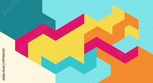 Foto A modern abstract background with a bold pink shape