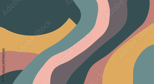 A calming abstract composition conveys serenity and stability, ideal for background designs, website headers, or showcasing modern concepts.