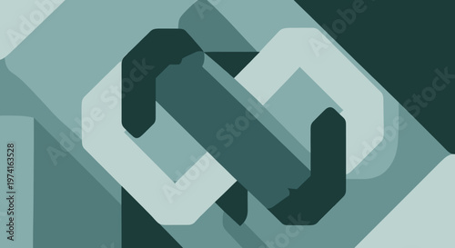 A modern, abstract geometric design featuring teal and gray tones. Ideal for backgrounds, website headers, or marketing materials needing a sleek, pro