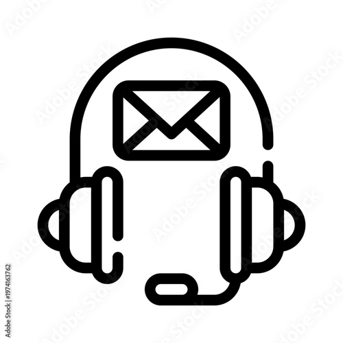 emailservice line icon