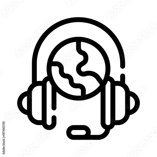 globalsupport line icon