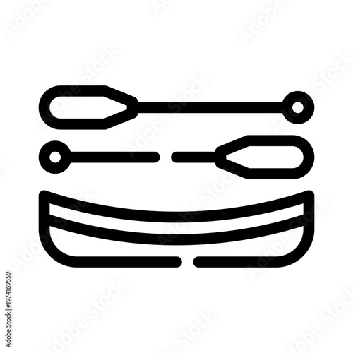 canoe line icon
