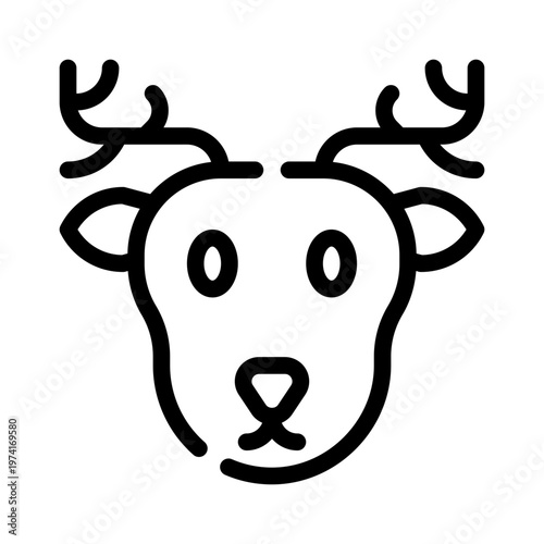 moose line icon