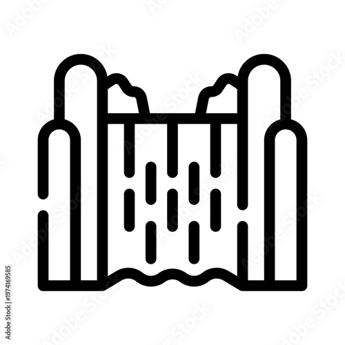 Niagara Falls line icon