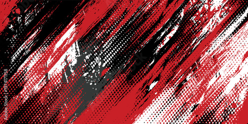 Gaming esport background striking stripes electric banner vector illustration design red black grunge brush wing comic pattern modern abstract concept livery stripes decal paint splash splatter.eps 10